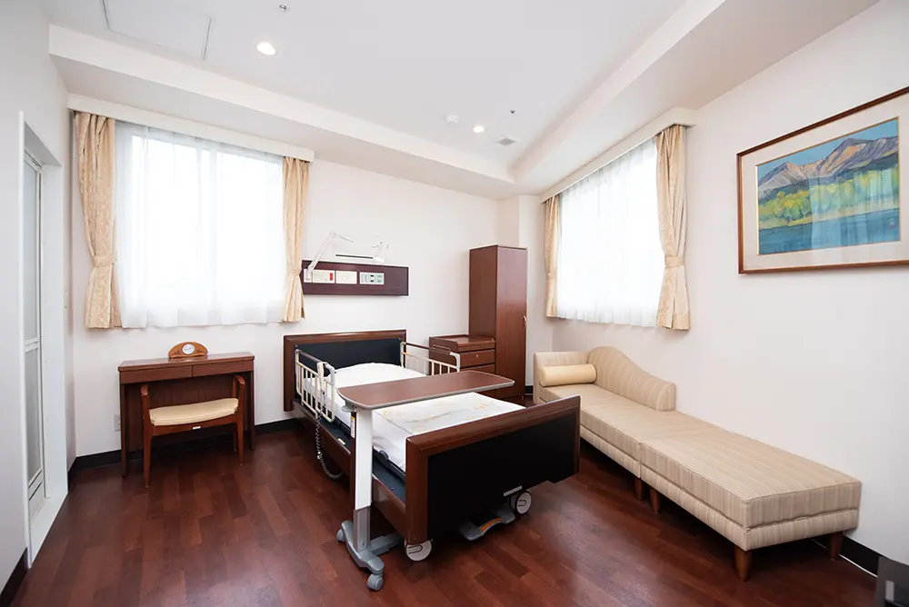 プライバシーが保たれた快適な個室