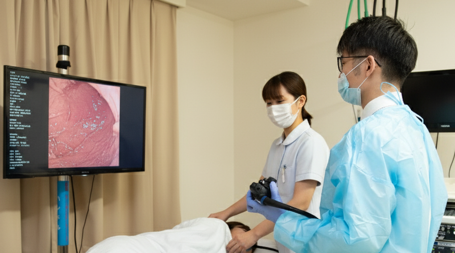 内視鏡検査の様子