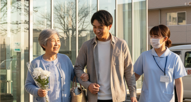 退院の様子