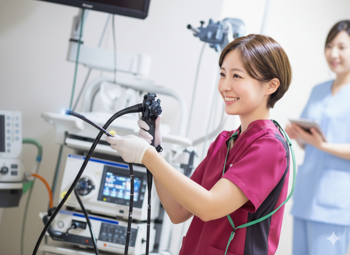 内視鏡検査の様子 - 最新設備